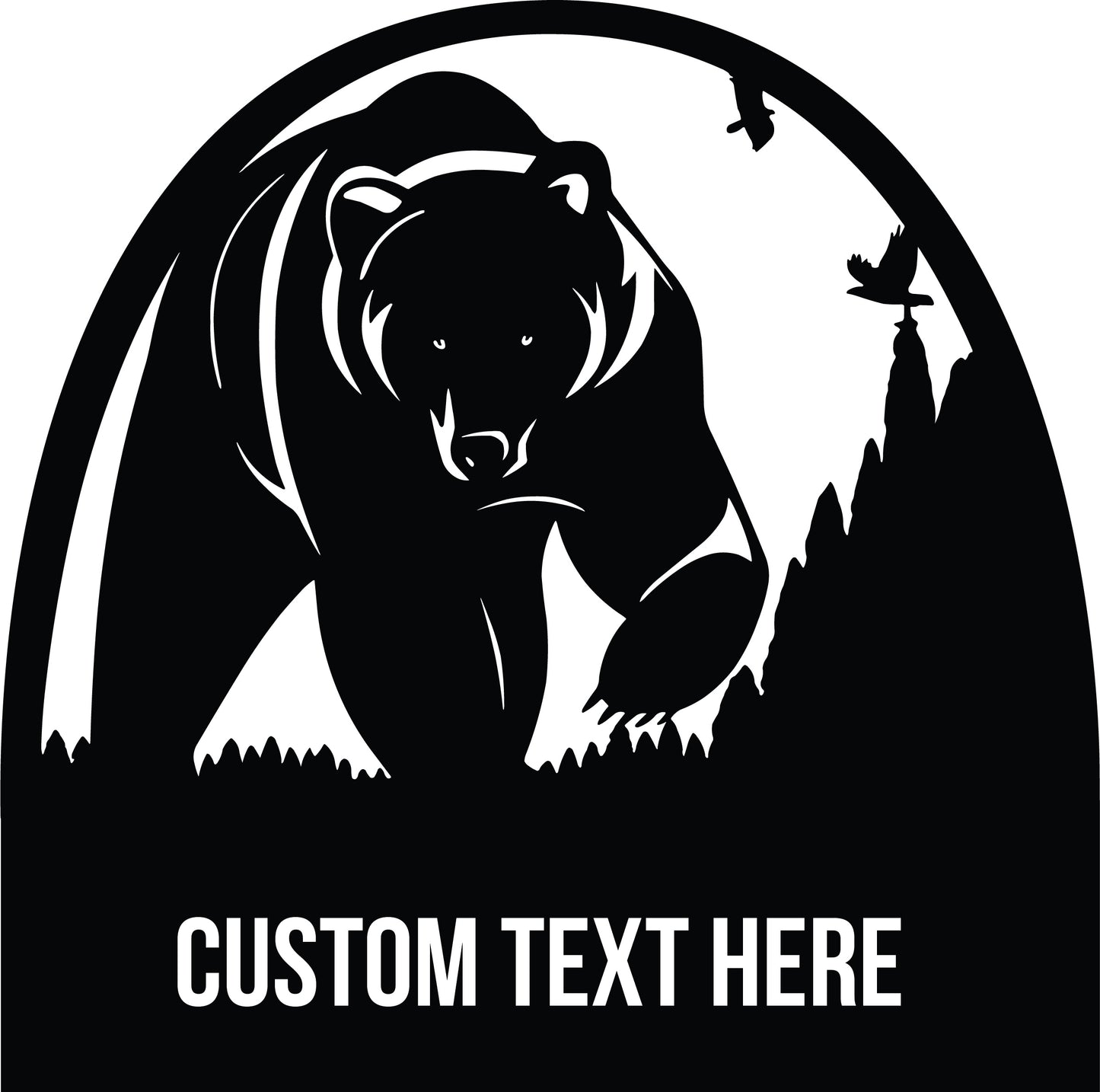 Custom Text Bear Sign